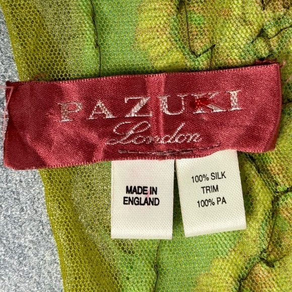 Pazuki Jeweled Embellished Scarf - 100% Silk, Made in London - Picture 3 of 3